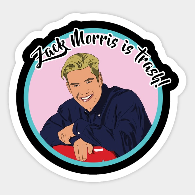 Zack Morris is Trash Sticker by NostalgiaUltra